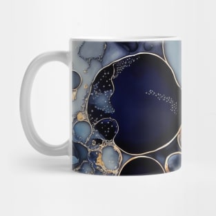 Magnified Blue  - Abstract Alcohol Ink Resin Art Mug